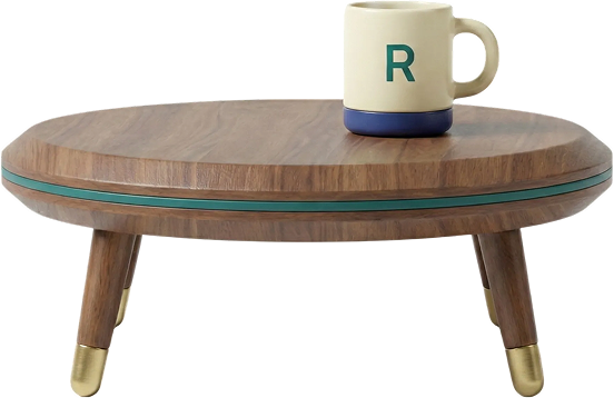 Designový konferenční stolek ve vizualizaci interiéru